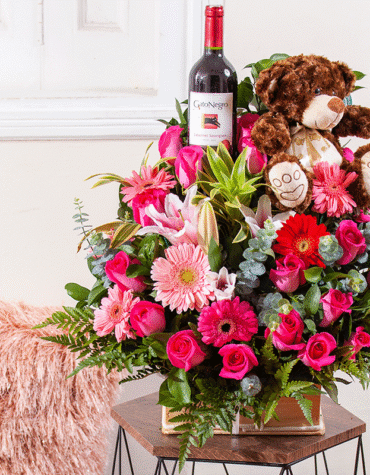 Roses, Gerberas & Lilies