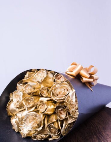 Luxury golden bouquet